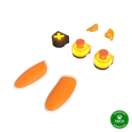 Thrustmaster ESWAP X LED Orange Crystal Pack – Accessoires de manette de jeu personnalisables pour un jeu amélioré