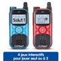VTech - Kidi Talkie Explorer Bleu et Rouge, Talkies-Walkies Enfants avec Lampe Torche, Communication Cryptée Sécurisée, Portée d