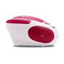 METRONIC Lecteur CD Enfant MP3 Pop Pink avec Port USB Alimentation Secteur ou Piles - Blanc et Rose