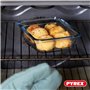 Pyrex Cook & Go - Lot de 7 Boîtes avec Couvercles Hermétiques - Tailles et Formes Différentes - Verre Borosilicate - Compatible