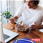 Pyrex Cook & Go - Lot de 7 Boîtes avec Couvercles Hermétiques - Tailles et Formes Différentes - Verre Borosilicate - Compatible