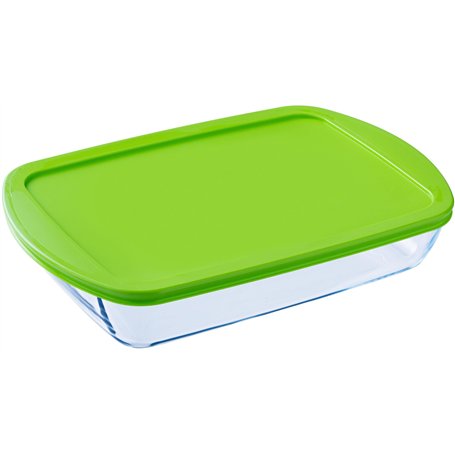 Pyrex FTE RECT PX Vert avec couvercle 40 x 27 cm 4