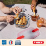Pyrex Cook & Heat - Lot de 9 Boites - Tailles et Formes Différentes - Verre Borosilicate - Couvercle Hérmétique spécial Micro-On