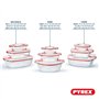 Pyrex Cook & Heat - Lot de 9 Boites - Tailles et Formes Différentes - Verre Borosilicate - Couvercle Hérmétique spécial Micro-On
