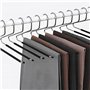 Eurotel - Lot de 12 - Cintre Pantalon - Pli Intelligent - Anti Glisse - Choix et Rangement Facile