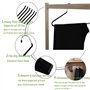 Eurotel - Lot de 12 - Cintre Pantalon - Pli Intelligent - Anti Glisse - Choix et Rangement Facile