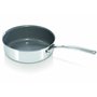 Bekaline 13415254 Tri Lux Sauteuse + couvercle en acier inoxydable Triply intérieur céramique 24 cm