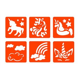 Graine Créative 6 pochoirs Licorne