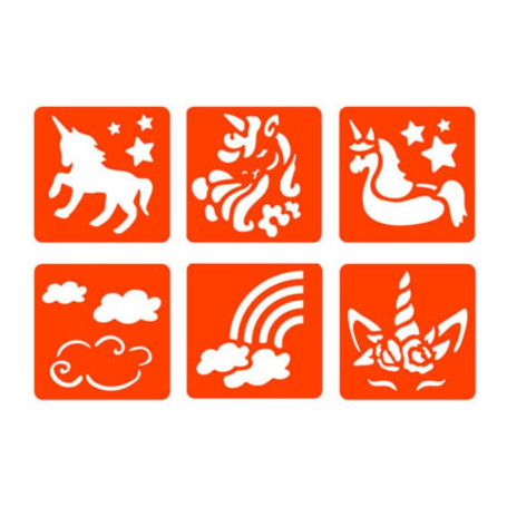 Graine Créative 6 pochoirs Licorne