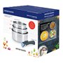 Arthur Martin - Lot de 3 casseroles inox manche amovible - AM3456