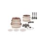 Arthur Martin - Batterie 18 pcs - 3 poêles 20-22-26 cm - 2 casseroles 16-18 cm - 1 sauteuse 24 cm - 1 wok 28 cm - 1 couvercle en