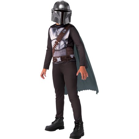 Rubies - Star Wars Officiel - Déguisement Entrée de Gamme The Mandalorian (Enfant) - Taille 9-10 ans