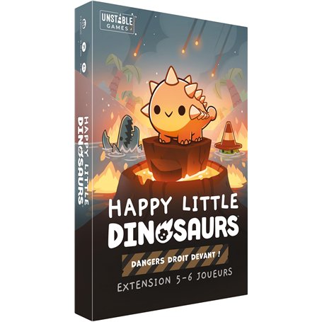 Asmodee TeeTurtle Happy Little Dinosaurs - Extension : Dangers Droit Devant - Jeux de société - Jeux de Cartes - Jeu Adultes et