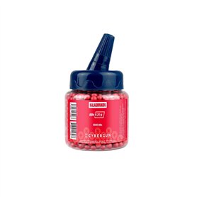 CyberGun Consommable Airsoft/Verseur 1000 Billes Rouges 6mm-0