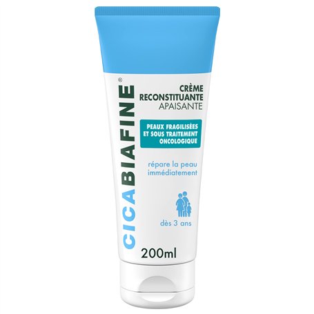 Cicabiafine | Crème Reconstituante Apaisante (tube de 200 ml) – Crème pour peaux fragilisées et sous traitement oncologique – Cr