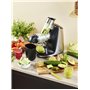 riviera&bar - Extracteur de Jus de Fruits, Légumes et Sorbets Horizontal PEJ750 - Vis Céramique à Extraction Lente, 70trs/mn -