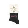 STC Chaussettes paillettes bichettes noires