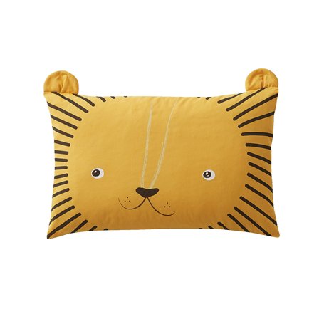 VERTBAUDET Taie d'oreiller bébé Mon Petit Lion Oeko-Tex® Camel 40X60