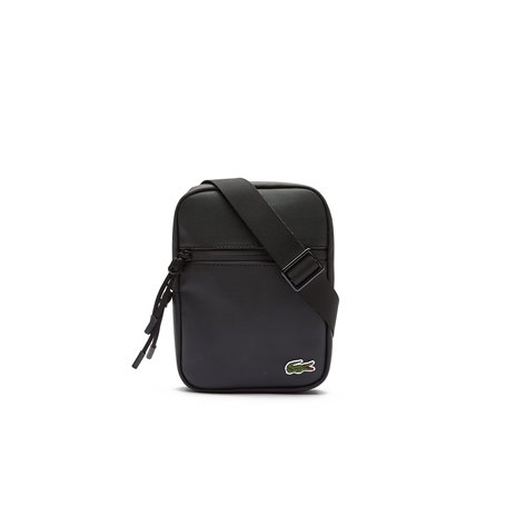 Lacoste sac porté épaule Lcst Homme Noir