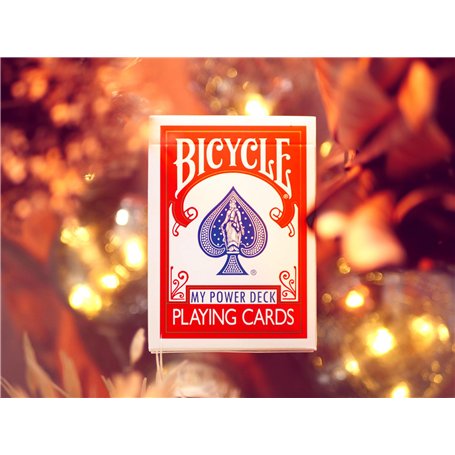 MAGICAPLANET My Power Deck - Jeu de Cartes marqué - 16 Tours de Magie Expliqués - Couleur de Dos Rouge