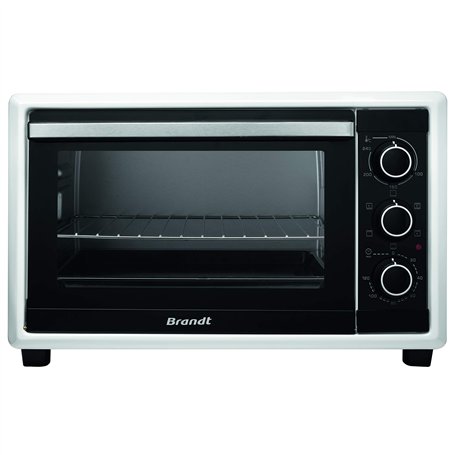 Brandt FC26MUW – Mini four - Capacité 26L – Bandeau mécanique – 1500W – 3 gradins - Accessoires : lèchefrites