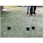 LAGUIOLE Black Edition Jeu de 6 Boules de Pétanque - Cochonnet - Ramasse-Boule Aimanté- Jeu de Jardin- 2 Joueurs - Métal - Noir