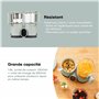 Babymoov Robot Cuiseur Bébé Nutribaby Glass - Bols en Verre - 4 en 1 Mixeur Cuiseur Vapeur, Grande Contenance 1,9L, Cuisson Sain