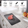 FISHTEC Plateau de Décongélation - Plaque Décongélation Rapide - Planche pour Viande et Dégivrage des Aliments Congelés - sans E