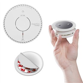 AngelEye - Détecteur de fumée NF autonomie et garantie 10 ans + 1 support aimanté