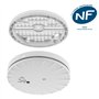 EVACUATE - Détecteur de fumée NF Autonomie et garantie 10 ans - Innovation pratique - Réutilisez les trous de fixation de votre 