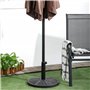 Outsunny Pied de Parasol Base de lestage Parasol Ø 45 x 33H Poids Net 9 kg Noir