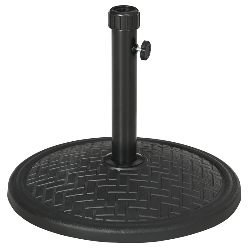 VidaXL Base De Parasol Pour Mâts 32/35/38 Mm 25 Kg Rond