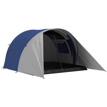 Outsunny Tente de Camping familiale 3-4 Personnes avec Double Toit 3000 mm et Sac de Transport