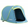 Outsunny Tente de Camping 2-3 Personnes légère ventilée avec Sac de Transport pour Le Camping