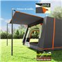 Outsunny Tente de Camping familiale 4-5 Personnes, Tente Tunnel imperméable, Portes + fenêtres, ventilée, Sac de Transport Inclu
