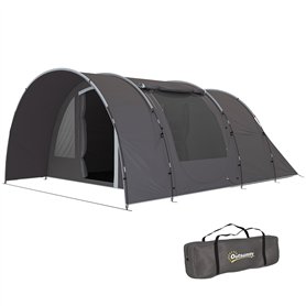 Outsunny Tente de Camping avec Porche pour 4 à 6 Personnes
