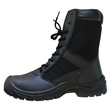 Chaussure de sécurité Homme Haute ISO20345 avec fermeture latérale et coque de protection ideal Ranger Agent de sécurité 35