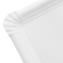 Lot de 20 Plateaux en Carton Blanc - Plateaux de Présentation pour Pâtisseries/Amuse-bouches/Buffets (23 x 16 cm)