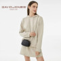 David Jones - Petit Sac Bandoulière Matelassé Femme - Mini Sac à Main Chaînes Porté Epaule Simili Cuir PU - Besace Sacoche Poche