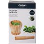 COOK CONCEPT - KA4328 - Pilon et Mortier en Bambou Cuisine Ustensile de Cuisine Ustensile de Preparation