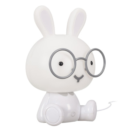 HOME DECO KIDS - La11042 - Lampe de Chevet LED Forme Lapin pour Enfant