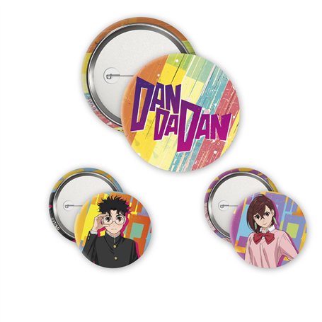 ABYstyle - DAN DA DAN Pack de Badges Momo & Okarun