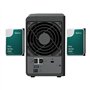 Bundle NAS Synology DS224+ 2Go avec 2 disques Synology 8To HAT3300, Non assemblé Noir