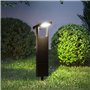Lot de 2 balises solaires à planter LED blanc chaud BRITY H49cm Lumiere Exterieur, Eclairage Solaire pour Jardin Chemin