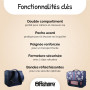Bagtrotter - Cartable 38 cm - Offshore - Bleu - Primaire - Bretelles et dos rembourrés - Bandes Réfléchissantes - Grand Rangemen