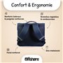 Bagtrotter - Cartable 38 cm - Offshore - Bleu - Primaire - Bretelles et dos rembourrés - Bandes Réfléchissantes - Grand Rangemen