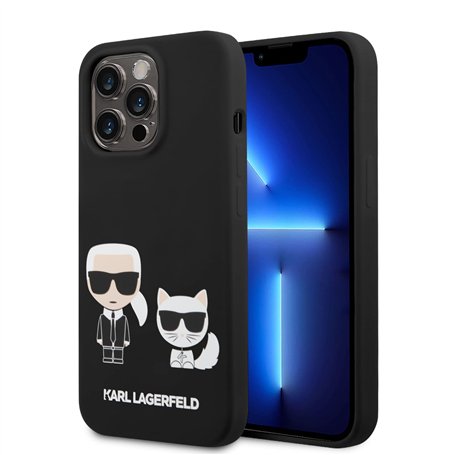 Karl Lagerfeld KLHMP14LSSKCK Coque Rigide pour iPhone 14 Pro 6