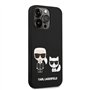 Karl Lagerfeld KLHMP14LSSKCK Coque Rigide pour iPhone 14 Pro 6,1" Noir/Noir