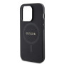Guess GUHMP15LPSAHMCK Coque pour iPhone 15 Pro 6,1" Noir Coque Rigide Saffiano