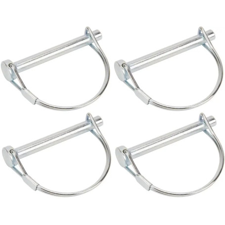 cyclingcolors 4x goupille à arceau diamètre 8mm x longueur 45mm rapide acier clip circlip remorque vélo tracteur motoculteur arb